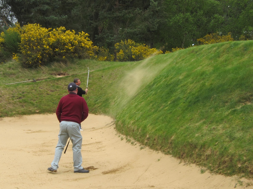 Andy and Terry share a bunker with room to spare